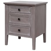 the serene collection three drawer bedside table 2