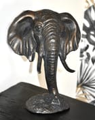 Elephant Head Metal Garden Ornament original product photo