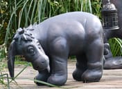 Large Eeyore Garden Ornament in Aged Bronze Finish