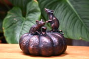 Mice On Pumpkin Metal Garden Ornament original product photo