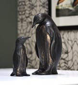 Penguin Family Metal Garden Ornament - Original Product Photo