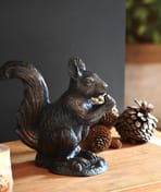 Red Squirrel Metal Garden Ornament Indoor Display
