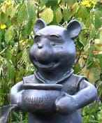 Small Winnie the Pooh Resin Garden Ornament