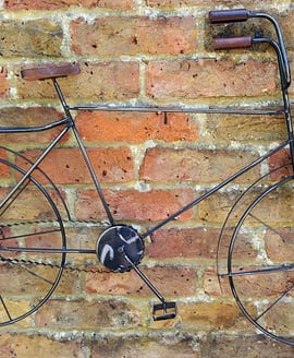 Vintage Bicycle Decorative Garden Wall Art