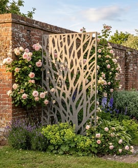 Wild Branches Steel Decorative Garden Screen 1.8m
