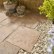 Minster Random Paving Kit in Autumn Brown