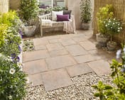 Minster Random Paving Patio Kit in Autumn Brown
