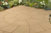 Abbey 2.4m Twist Circle Garden Patio Kit York Gold
