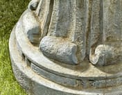 Lioness Stone Garden Fountain Base Detail