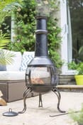 Large Leon Steel Garden Chimenea