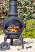Medium Murcia Steel Woodburning Chimenea with Grill