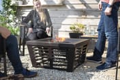 Elda Steel Firepit with BBQ Grill
