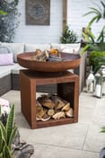 Large Kuda Steel Garden Firepit