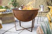Medium Tamba Oxidised Steel Firepit