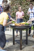 Pittsburgh Steel Firepit with Plancha Hot Plate