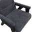 abel coal fabric armchair close up