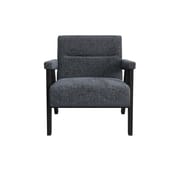 abel coal fabric armchair front