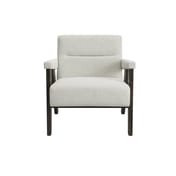 abel milk fabric armchair front