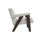 abel milk fabric armchair side