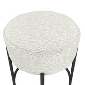 anais ivory boucle counter stool close up