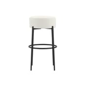 anais ivory boucle counter stool side