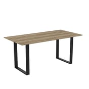 antibes russet black dining table angle