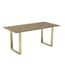 antibes russet gold dining table angle