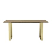 antibes russet gold dining table front