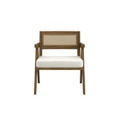 arizona smoked ecru cane chair front