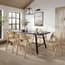 ashton blonde folding chairs louie table