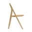 ashton blonde folding dining chair side