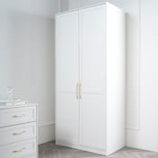 austen white 2 door wardrobe room shot