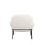 avery ivory boucle accent chair back