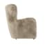 bear coyote faux fur armchair side