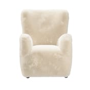 bear dawn faux fur armchair front