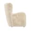 bear dawn faux fur armchair side