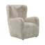bear wolf faux fur armchair angle