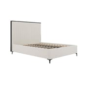 berkeley cream double bed angle