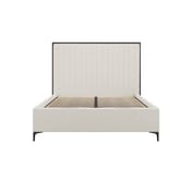 berkeley cream double bed front