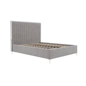 berkeley mink grey double bed angle