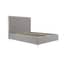 berkeley mink grey double bed angle