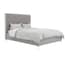 berkeley mink grey double bed dressed