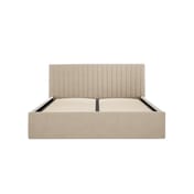 berlin beige ottoman bed standard headboard front