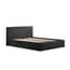 berlin black ottoman bed standard headboard angle