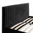 berlin black ottoman bed standard headboard close up
