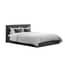 berlin black ottoman bed standard headboard dressed