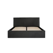 berlin black ottoman bed standard headboard front