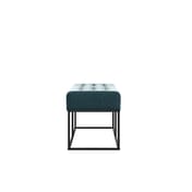 boden yale blue upholstered bench side