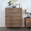 bordeaux oak rattan 4 2 drawer chest room shot