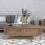 bordeaux oak rattan coffee table living room